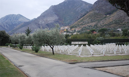 Photographie du cimetière militaire français de Venafro