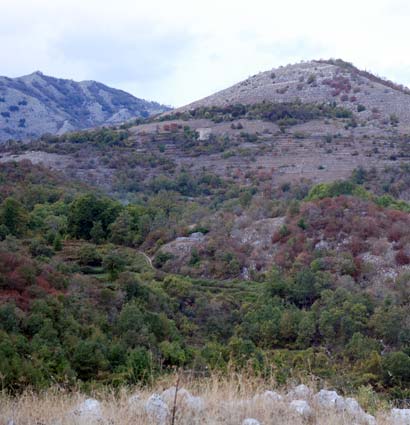 Casale Abate (cote 915) – photographie prise de la cote 721 du Belvédère - Photographie FLG - Tous droits réservés